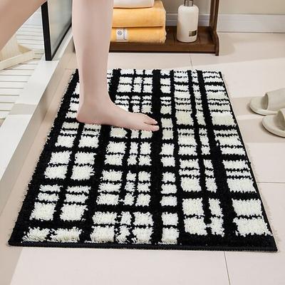 Badematte, rutschfest, saugfähig, für Toilette, Badezimmereingang, Dusche, Waschbecken, Wohnaccessoires