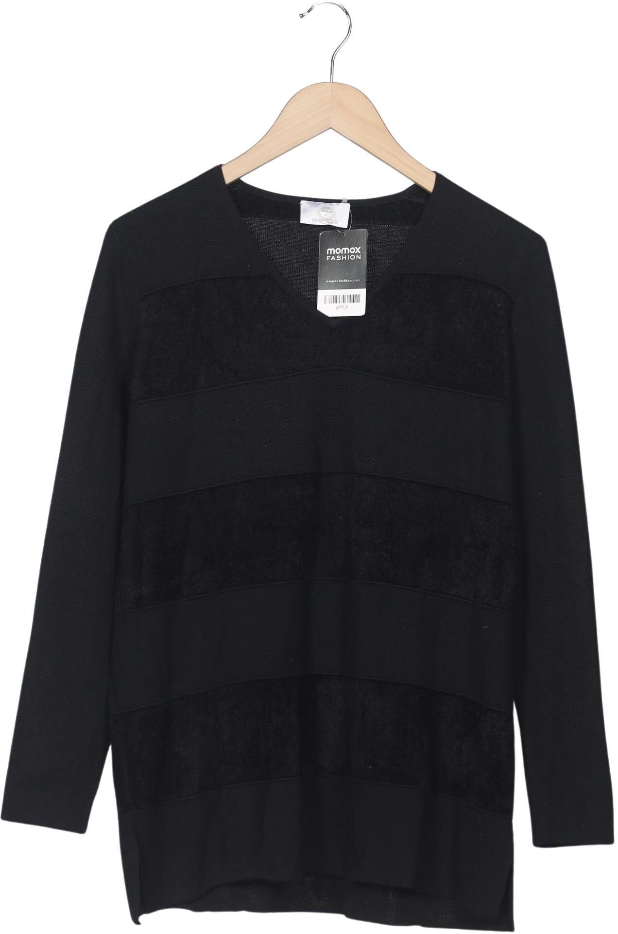 Marina Rinaldi Damen Pullover, Schwarz, Gr. S, Wolle / Viskose / Synthetik - Second Hand