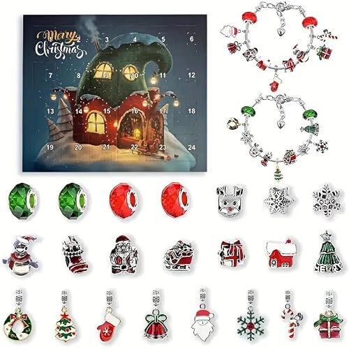 VIGOEXPRESS Adventskalender Sieraden 2025 voor Meisjes en Dames met Armbanden en Verrassingsgeschenken