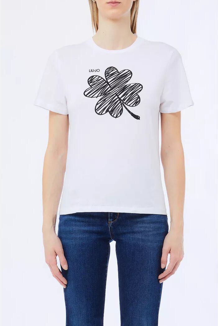 LIU JO - T-Shirt, für Damen, Weiss, Größe S
