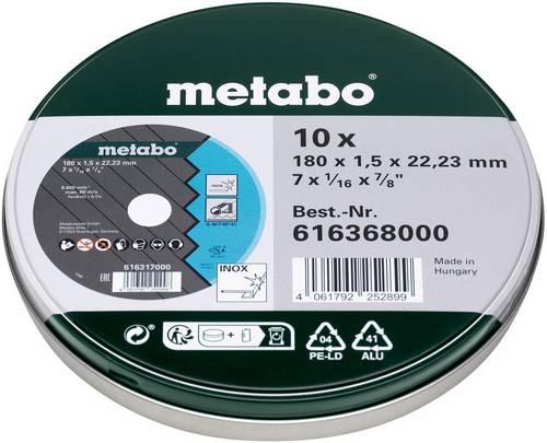 Metabo 616368000 Trennscheibe 180mm 1 St. Edelstahl (rostfrei)