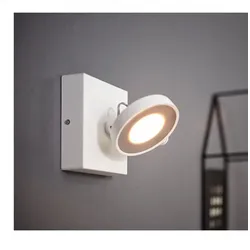 Schwenkbare LED Wand- und Leselampe Philips myLiving Clockwork warmglow dimmbar Weiß