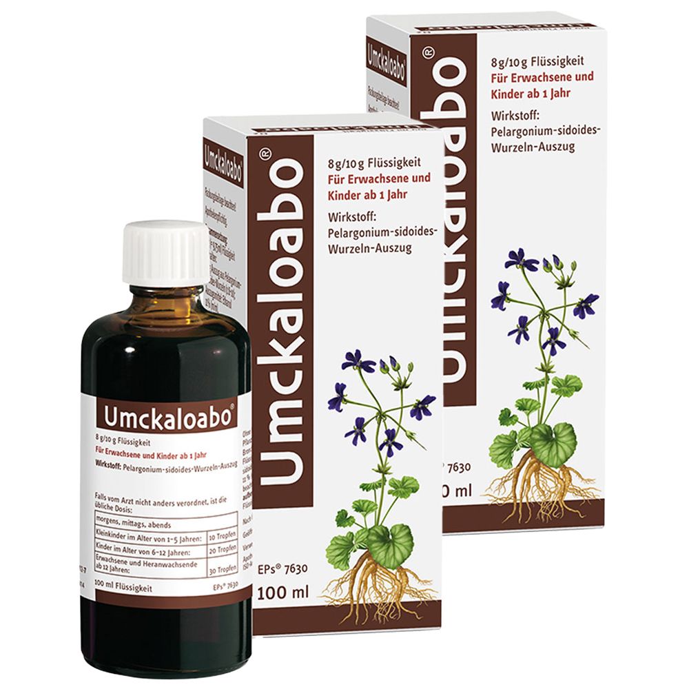 2x Umckaloabo Lösung 2x100 ml Flüssigkeit