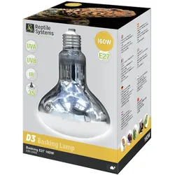 Reptile Systems - D3 UV Basking Lamp, E27 - 125W