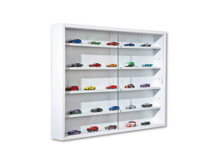 ebuy24 Regal Comit Vitrinenschrank wandhängend, 2 Glastüren, we
