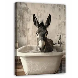 BILDER Abstrakt Esel Badewanne Modern Badezimmer 60x40