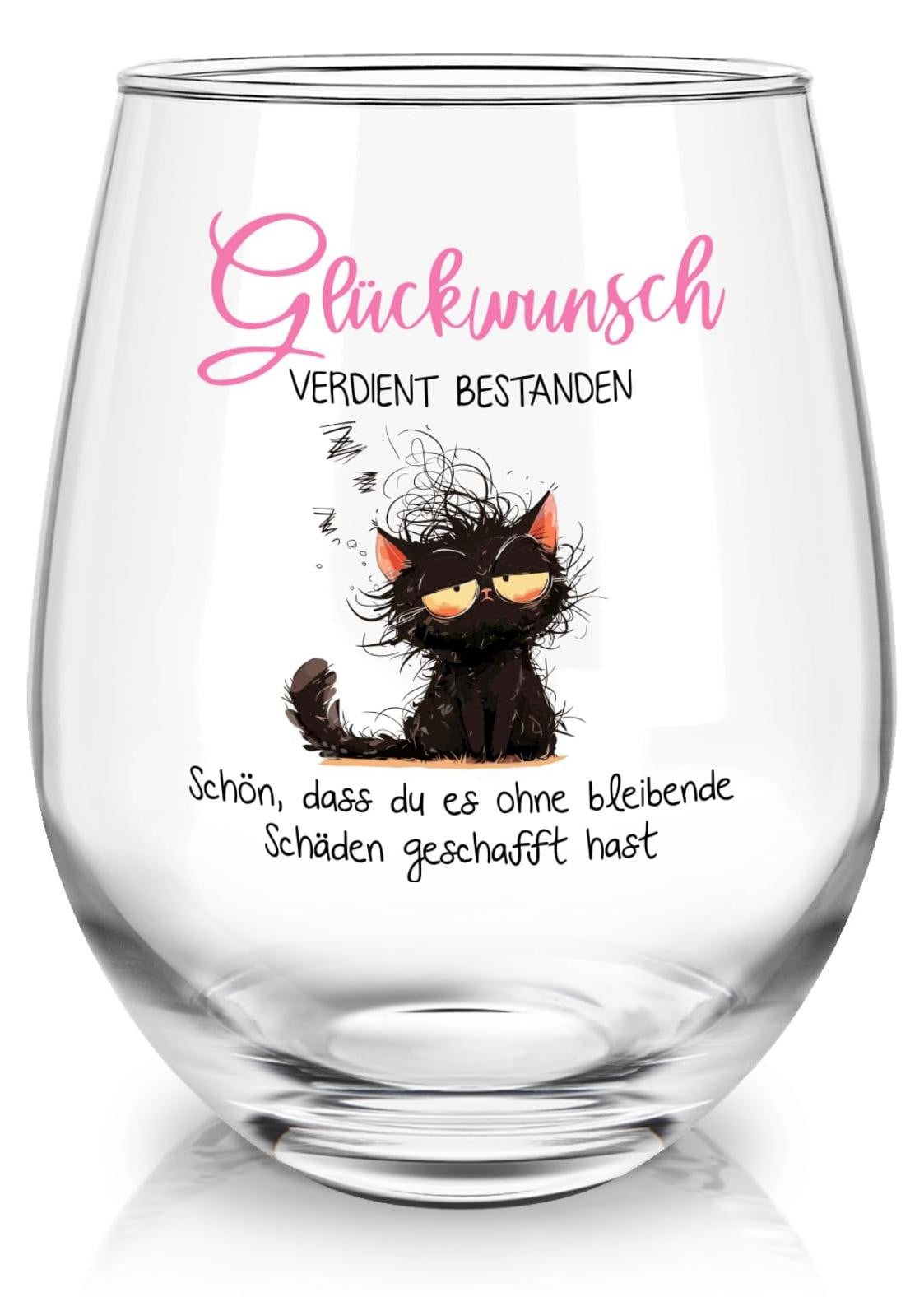 Solidchoice Wijnglas voor Geslaagden met Gravure, 520 ml
