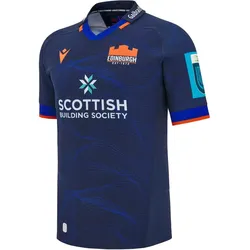 Macron, Herren, Fussballtrikot, Heimtrikot Edinburgh Rugby Pro 2024/25 (L), Blau, Orange