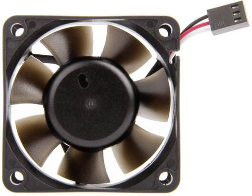 NoiseBlocker BlackSilent Pro PR-1 PC-Gehäuse-Lüfter Schwarz (B x H x T) 60 x 60 x 25mm