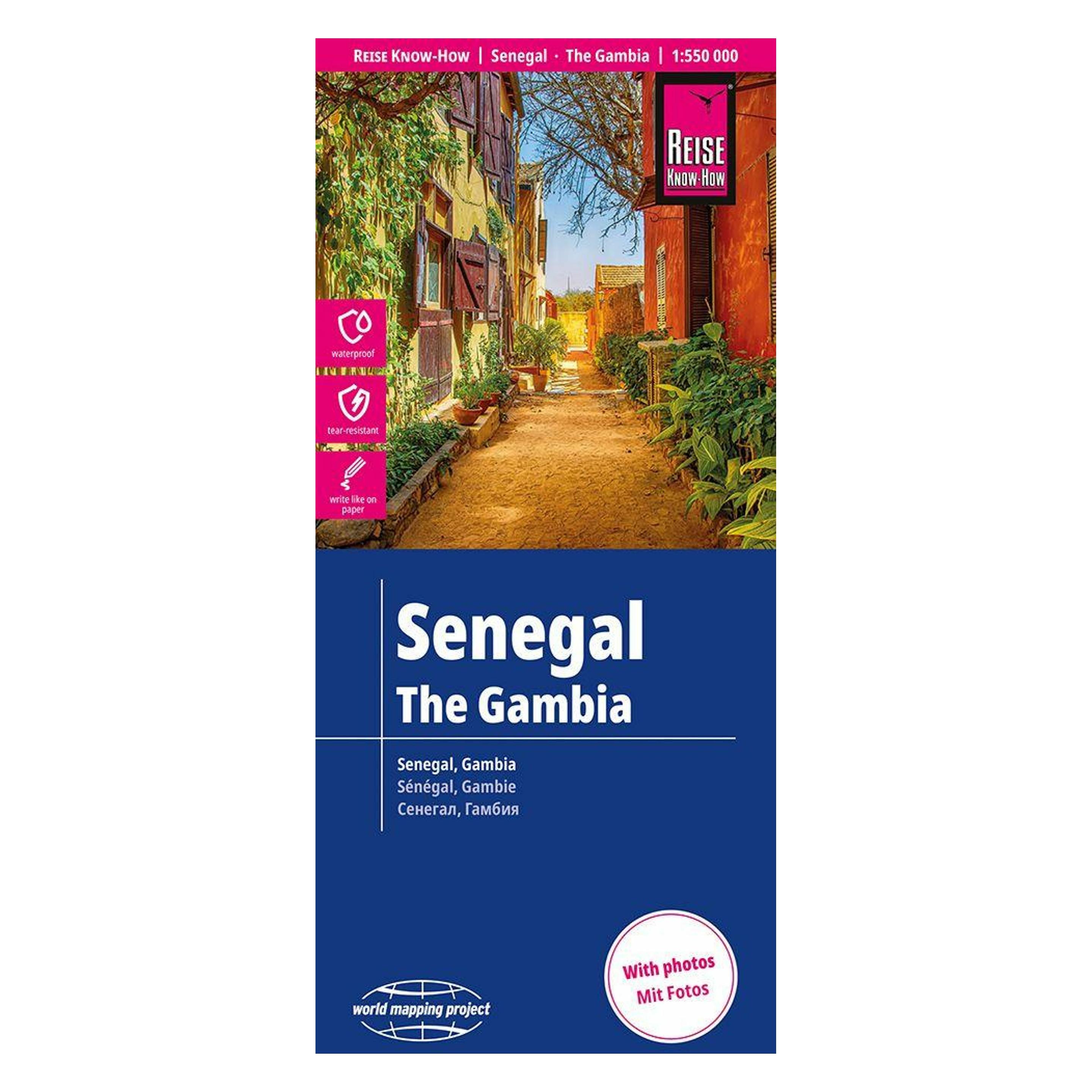 Reise Know-How Landkarte Senegal, Gambia (1:550.000) (68718015)