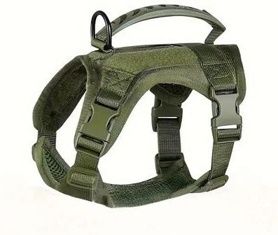 Uplifted Finds Waterproof Outdoor Cat Vest With Adjustable Chest Strap For Walking army Green