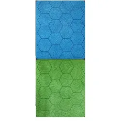 Chessex Megamat 1 Reversible Blue-Green Hexes (341⁄2 x 48 Playing Surface) (Multilingual)