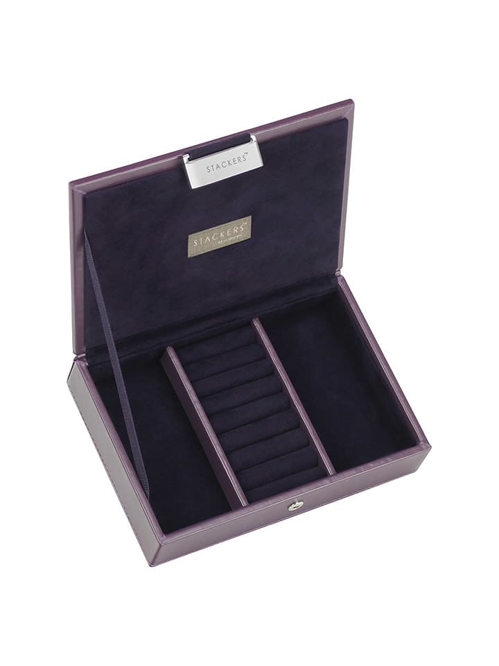Stackers Schmuckkasten in Lila - (B)18 x (H)12,5 x (T)4,5 cm - onesize