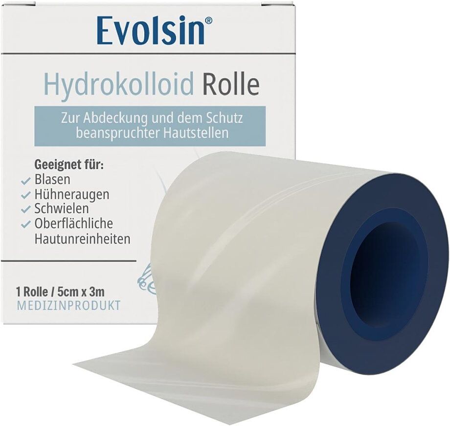 Evolsin Hydrokolloid Pflaster-Rolle 5 cm x 3 m