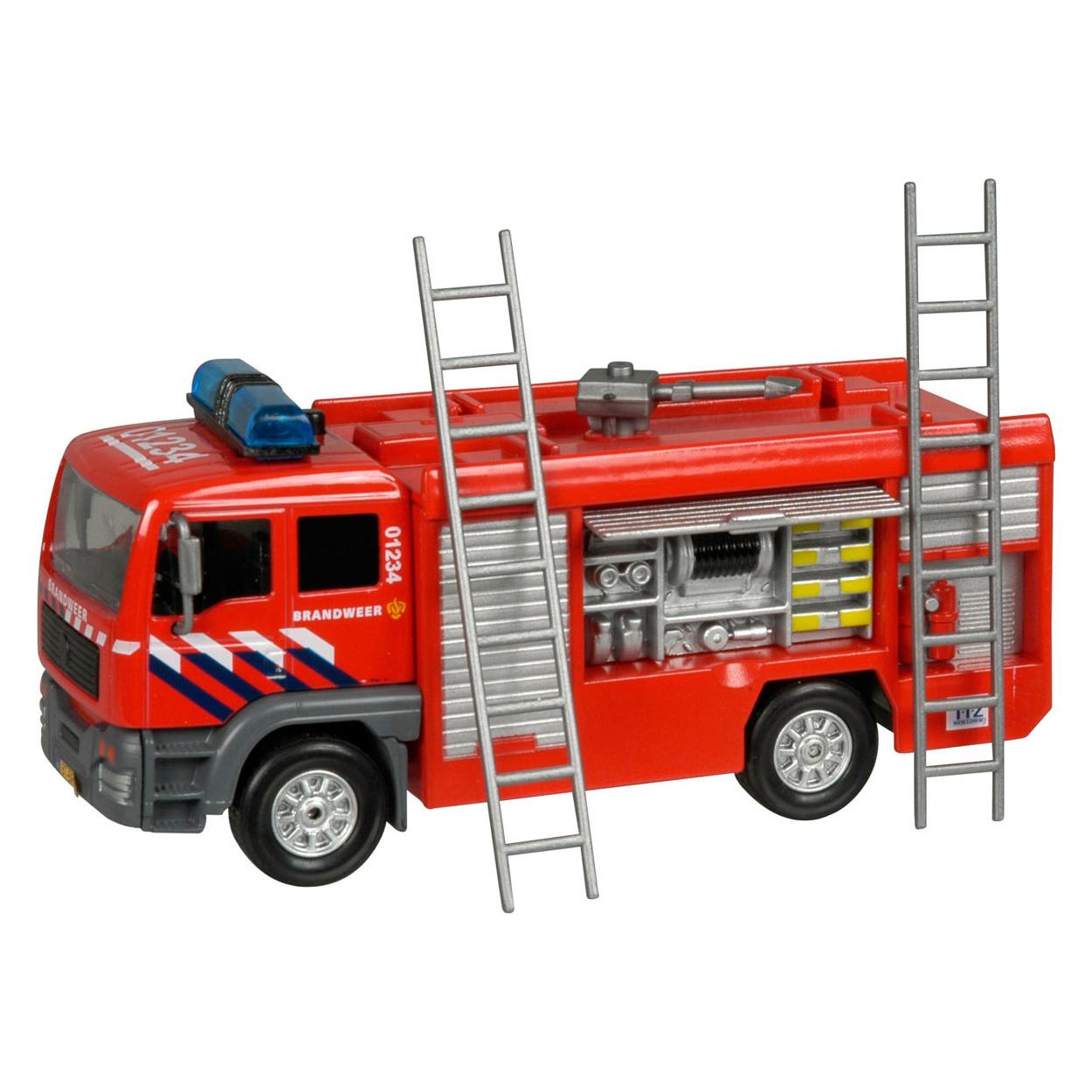 Feuerwehrleute löschen Auto mit Licht und Ton (21206904)