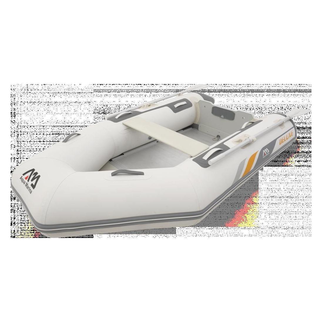 Aqua Marina Deluxe Schlauchboot 4 Personen 277x150cm mit Hochdruck-PVC-Gewebe Reparaturset Handpumpe (277 cm, 4 Personen) (43781593)
