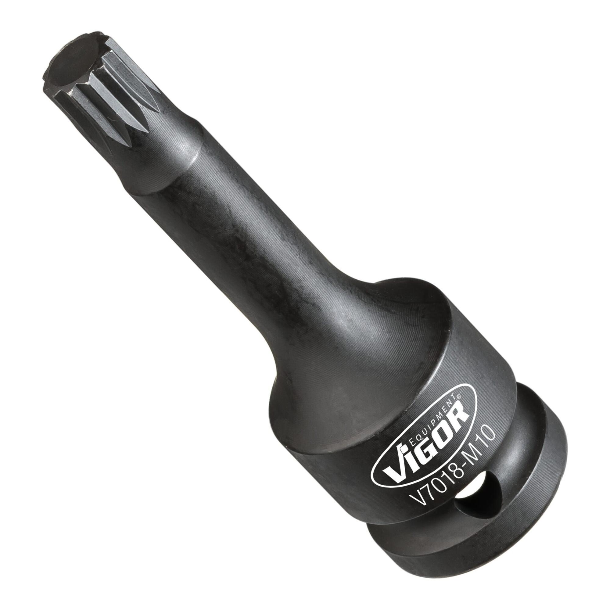 VIGOR Kraft-Schlagschrauber-Einsatz-Sortiment für Innenvielzahn Profil (XZN) V7018-M10)