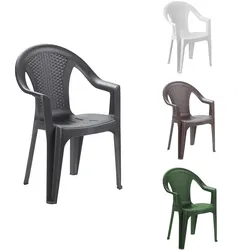 Mojawo Stapelstuhl Gartenstuhl Kunststoff Ischia Rattan-Optik
