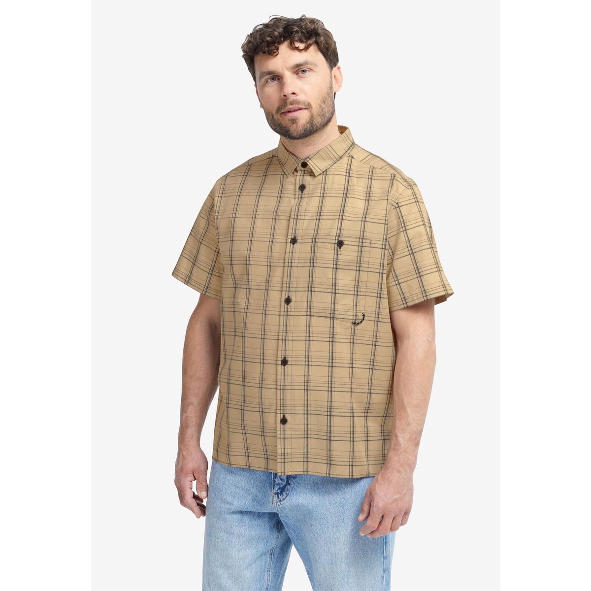 Jack Wolfskin HOT Trail Shirt M phantom checks (7778) 3XL A65906_7778_A16