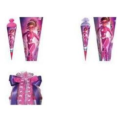 Roth Schultüte Agentin Laura, eckig, 850 mm, Folie Tüllverschluss, mit Folie und Glitzerborte (85 cm, 1x) (678927)