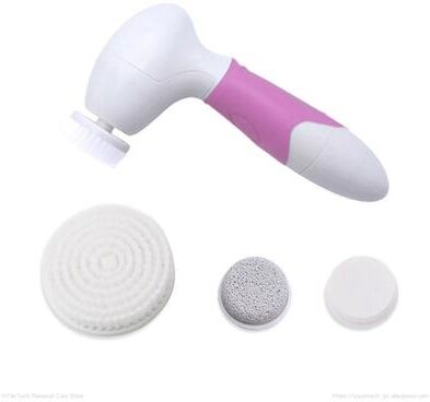 Everyday Crate 4 In 1 Electric Facial Cleansing Brush & Deep Pore Skin Care Device pink