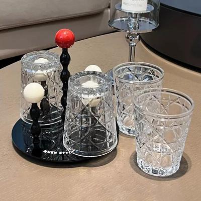 Uplift Picks Diamond Whiskey Glass Set 4 Piece Transparent Drinking Glasses Diamond Whiskey Glass Set 4 Piece Transparent Drinking Glasses
