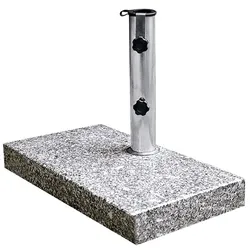 Sonnenschirmständer Granit rechteckig 25kg Stein, Marmor,