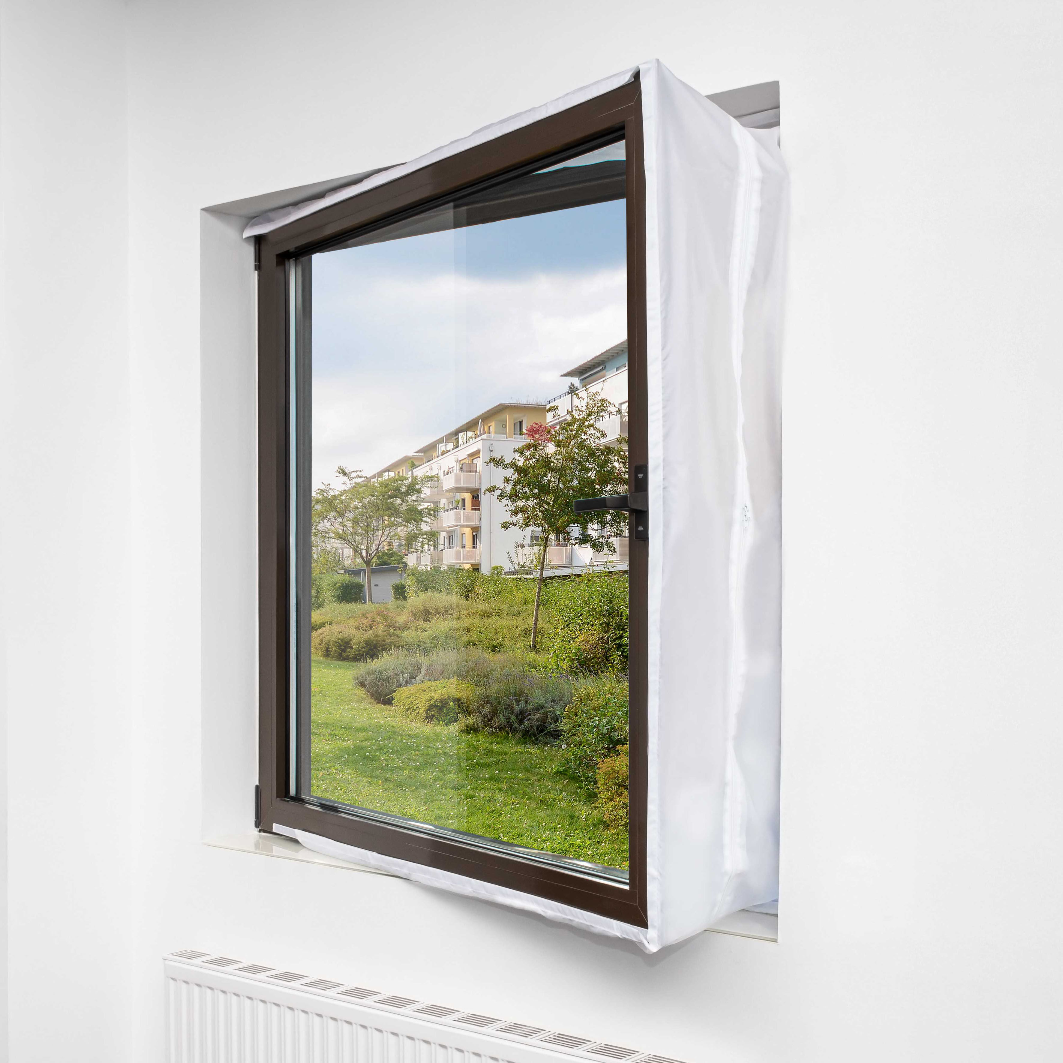 Fenster-Set Erweiterung KLARBACH "HAS 01", weiß, B:5cm H:40cm, Abdeckblenden, Fenster-Set Erweiterung, für alle Mobile Klimageräte, kein Heißluftausstoß, leichte Montage
