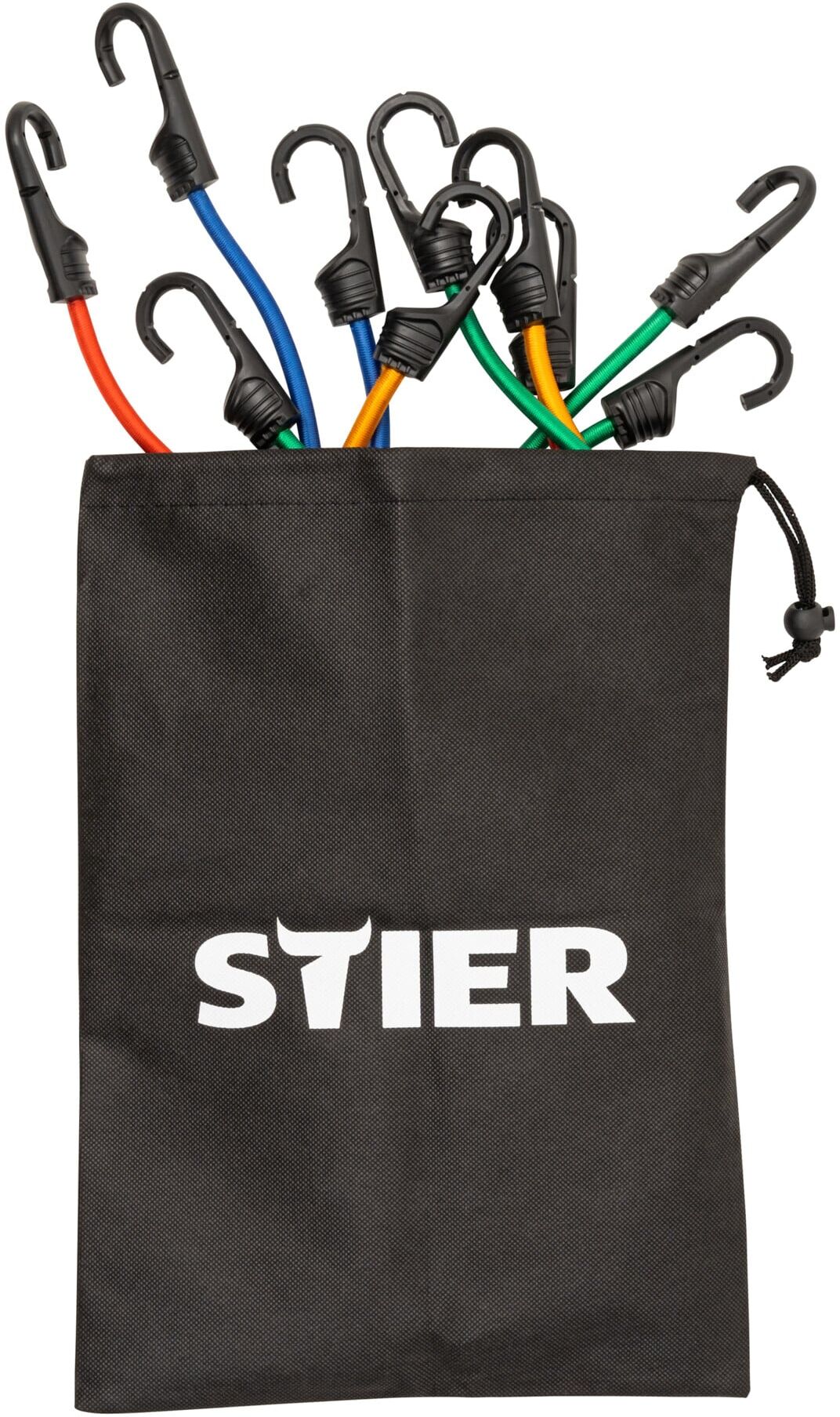 STIER Spanngummi Set 28 Stück Stahlhaken mit ABS-Beschichtung (905102)