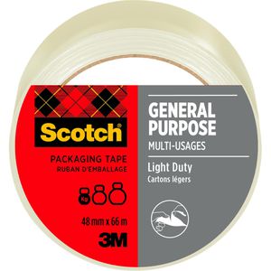 Scotch Packband 4501T66, PP, transparent, 48mm x 66m, leise abrollbar