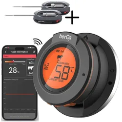 Herqs, Grillthermometer, Dome Thermometer