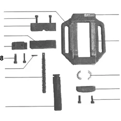 PROXXON 20392-08 Schraube für Maschinenschraubstock PRIMUS 75