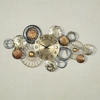 Touch of Class Bronxx Wall Art Clock Multi Metallic , Multi Metallic
