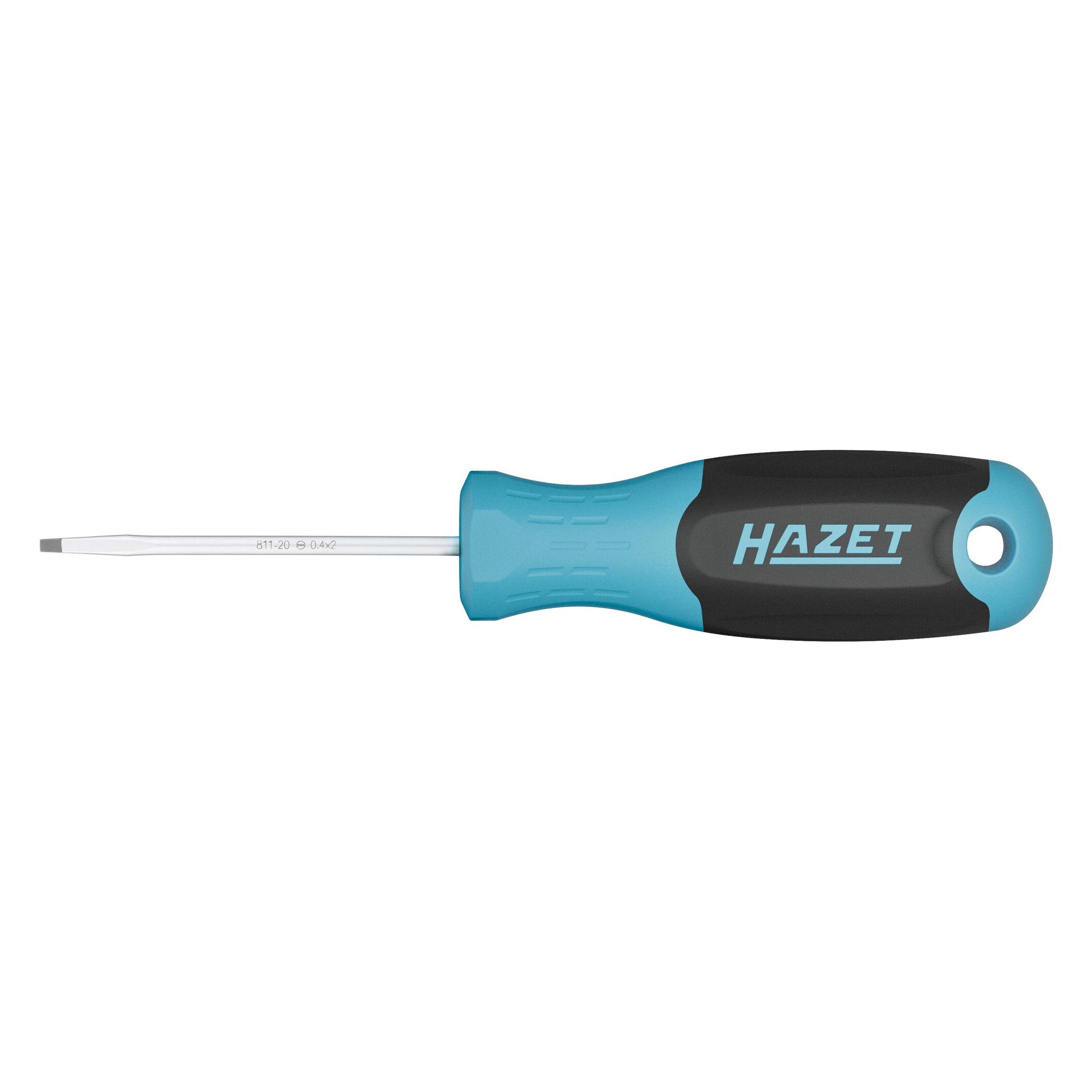 Hazet Schraubendreher 811-20 Schlitz Profil SW 0,4 x 2 mm (Schlitz) (811-20)