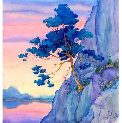 Veer Decor Cliffside Serenity Wall Mural
