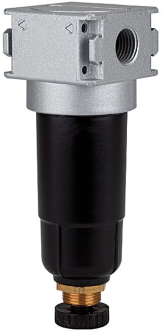 Riegler Filtre »multifix-mini«, avec récipient métallique, 5 µm, BG 0, G 1/4 (F 06 M)