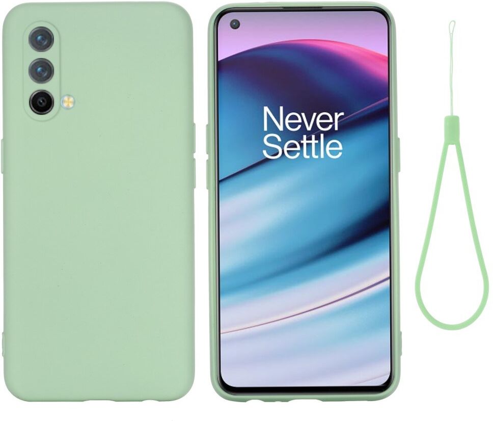 EIDERWOOD OnePlus Nord CE (5G) Liquid Silikone Mobil Cover m. Strop - Grøn