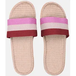 Danefae Sandalen Danelulu Damen Pink Rot Bast Badelatschen