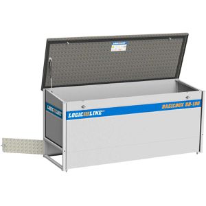 Logicline Fahrzeugbox BasicBox BB-190, aus Aluminium, 718 l, mit Schloss & Staufach, 190 x 84 x 66 cm