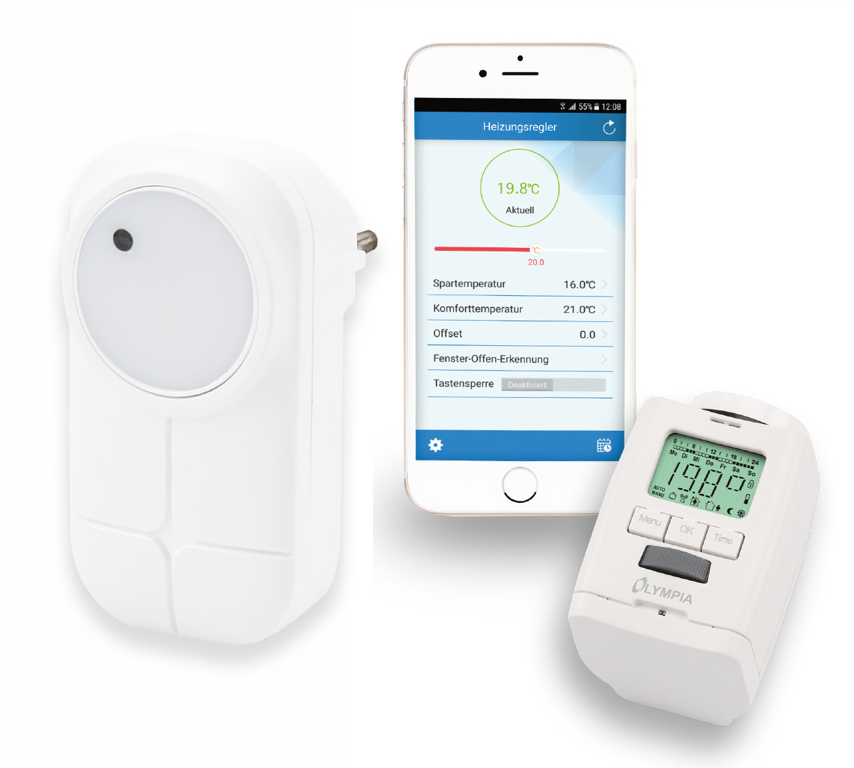 GO Europe Slimme thermostaat starterset voor radiatoren met gateway en app