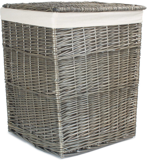 Brambly Cottage Wicker Lined Laundry Basket Antique Optics/Antique Wash Large