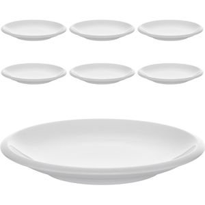 WMF Teller Professional Synergy coup Dessertteller, Porzellan, rund, Ø 16 cm, weiß, 6 Stück