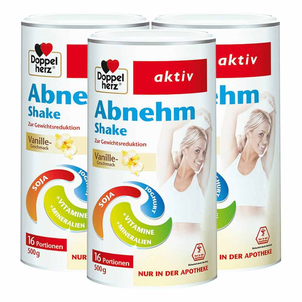 Queisser Pharma GmbH & Co. KG Doppelherz Abnehm Shake Vanille 3er Paket 08130254