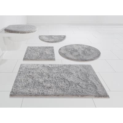Badematte OTTO HOME "Jos, Badvorleger, Badezimmer Teppich" Gr. 1, grau, H:22mm, Polyester, Badematten, Badematte, Badematten in Pastell-Farben, Badteppich als 3 teiliges Set erhältlich