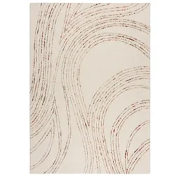 Handgetufteter Wollteppich - Natürliche Töne - `Humber`. Farbe: Natur-Orange, 120x170 cm | Kadima Design