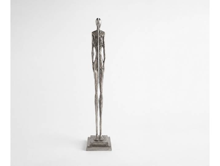 Figurine Divora l25 x P24 x H126 cm Aluminium Platin Faite main