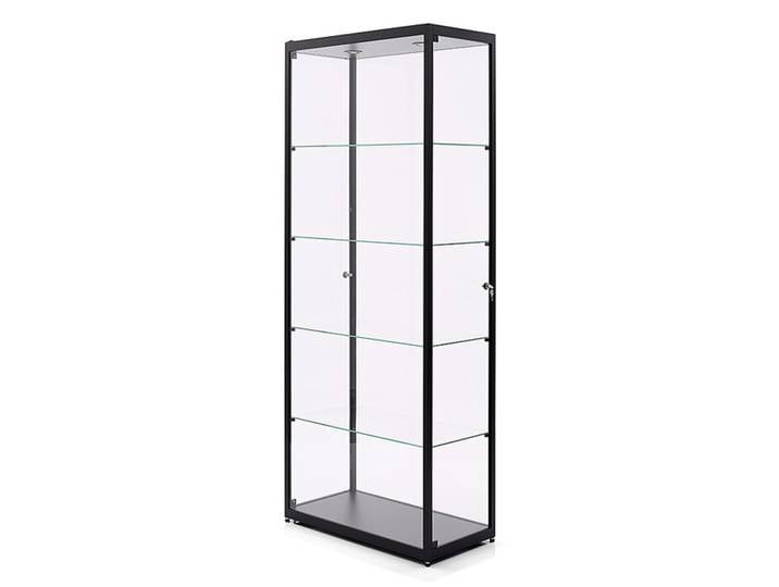 Vitrinenschrank sdb grau, 80x200x40 cm