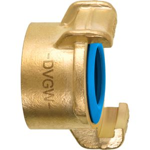 GEKA Hahnverbinder 02.1211, aus Messing, DVGW-zertifiziert, mit Klauenkupplung, für 3/4 Zoll (26,5 mm) Gewinde