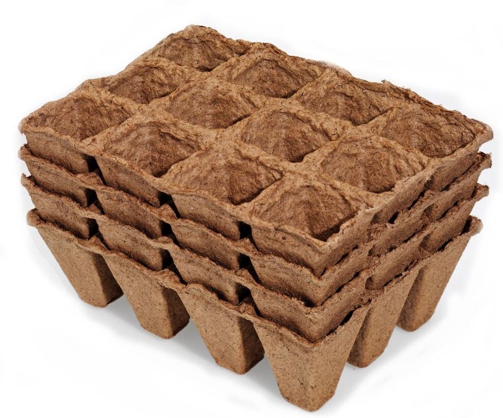Prima Flora Torftöpfe 5 cm quadratisch, 36 Stück