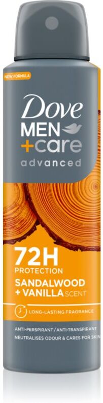Dove Men+Care Advanced Sandalwood & Vanilla Antiperspirant für Herren Sandalwood&Vanilla; 150 ml